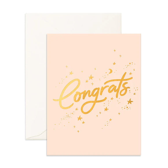 Congrats Stars Greeting Card