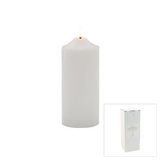 Ellipse LED White Church Candle