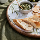 Olive Leaf Round Platter - Large