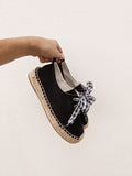 Lacey Espadrille Sneakers ~ Black