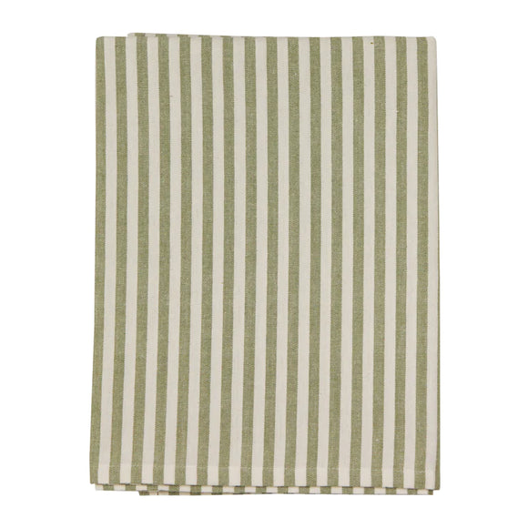 Bulla Green Stripe Tablecloth