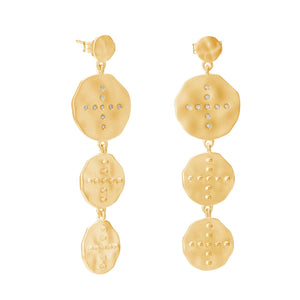 Halcyon Hanging Earrings in 18kt Yellow Gold